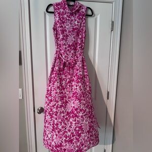 Vince Camuto White and Pink Maxi Sundress for Weddings